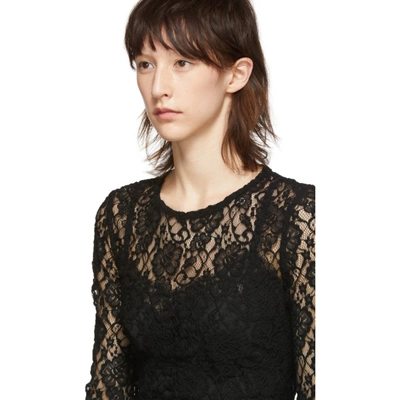 Shop Dolce & Gabbana Dolce And Gabbana Black Lace Sweater In N0000 Black