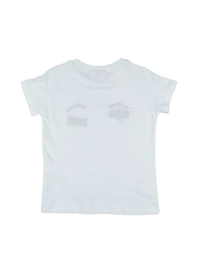 Shop Chiara Ferragni Toddler Girl T-shirt White Size 7 Cotton