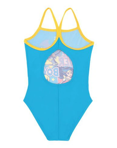 Shop Arena One-piece Swimsuits In Azure