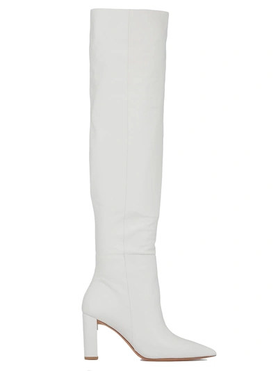 Shop Alexandre Birman Anna Slouch 85 Boot In White