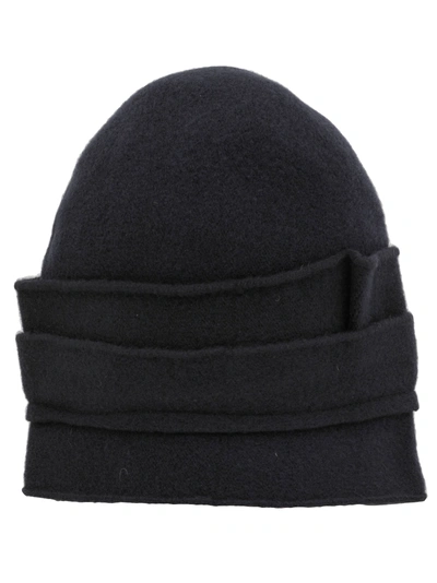 Shop Scha Crown Medium Hat In Dark Blue