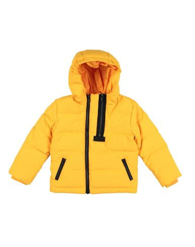 Shop Kenzo Down Jackets In Apricot