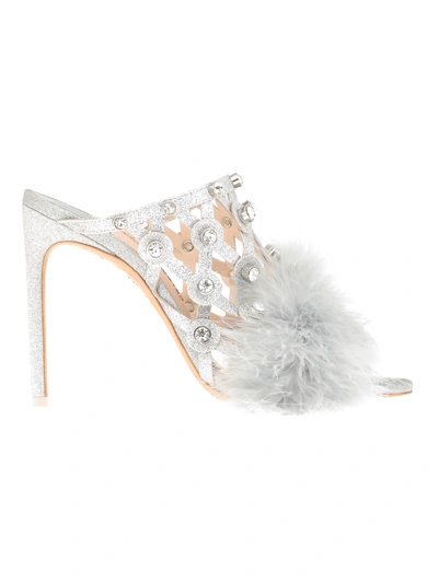 Shop Sophia Webster Iris Mule In Silver