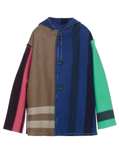 Shop Marni Wool Coat In Multi