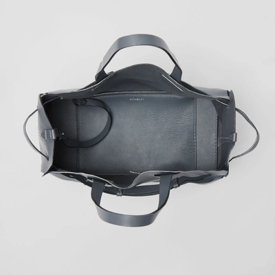Shop Burberry The Medium Soft Leather Belt Bag In Dark Pewter Grey