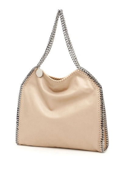 Shop Stella Mccartney Small Falabella Tote Bag In Clotted Cream|beige
