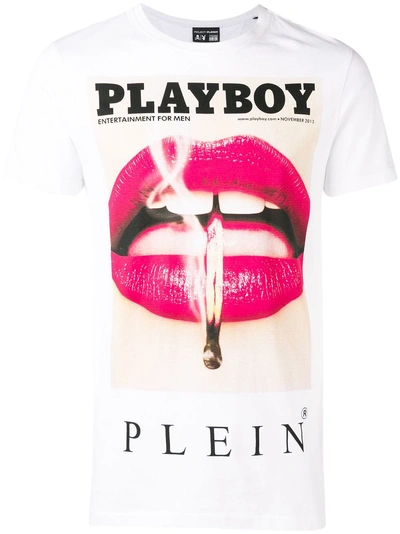 Shop Philipp Plein Playboy Printed T-shirt In Basic