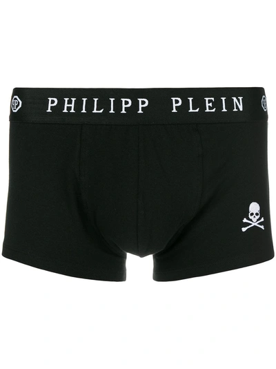 Shop Philipp Plein Logo Boxer Shorts In Basic