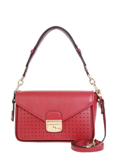 Shop Longchamp Small Mademoiselle Shoulder Bag In Red