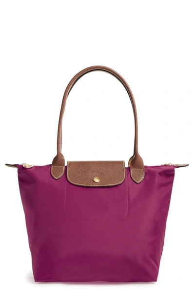 Shop Longchamp 'small Le Pliage' Tote - Purple In Dahlia