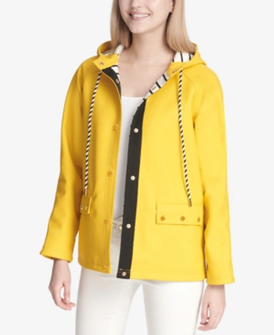Shop Calvin Klein Hooded Jacket In Sunray