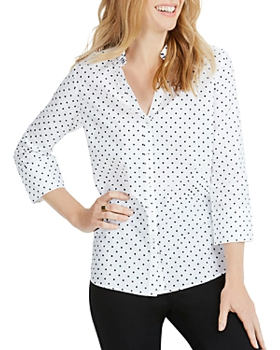Shop Foxcroft Mary Star Button-down Shirt In Black