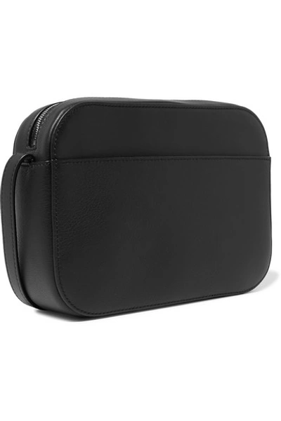 Shop Balenciaga Everyday S Aj Printed Textured-leather Camera Bag In Black