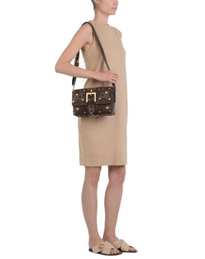 Shop Valentino Handbags In Dark Brown