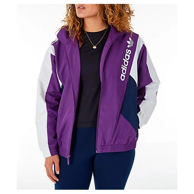 Adidas Originals Women's Originals 90's Colorblock Track Jacket, Purple In  Tribe Purple/navy | ModeSens