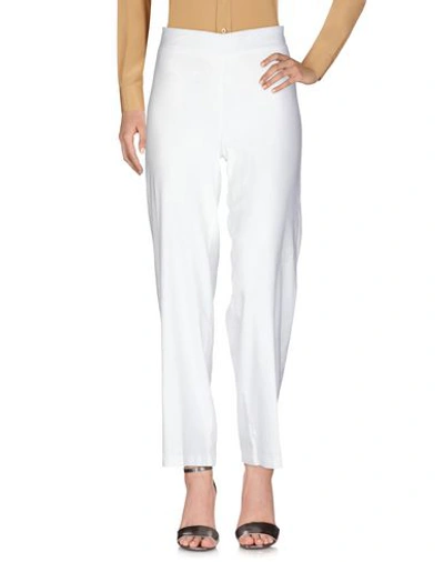 Shop Avenue Montaigne Woman Pants Ivory Size 2 Cotton, Polyester, Elastane In White