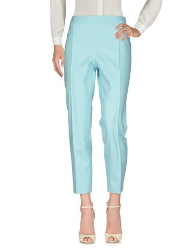 Shop Boutique Moschino Casual Pants In Sky Blue