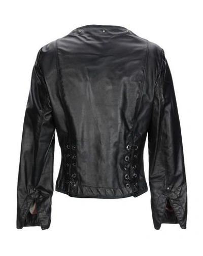 Shop Delan Leather Jacket In Black