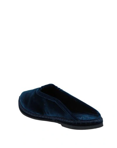 Shop Giorgio Armani Mules & Clogs In Dark Blue