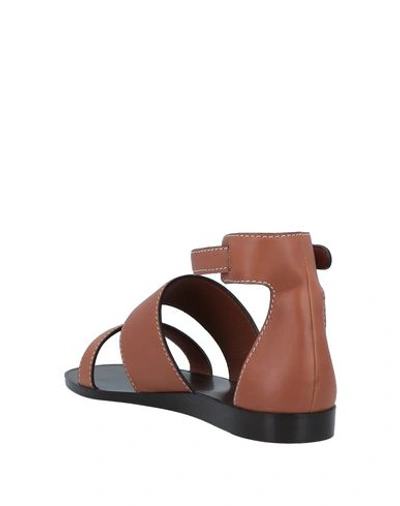 Shop Giorgio Armani Sandals In Tan