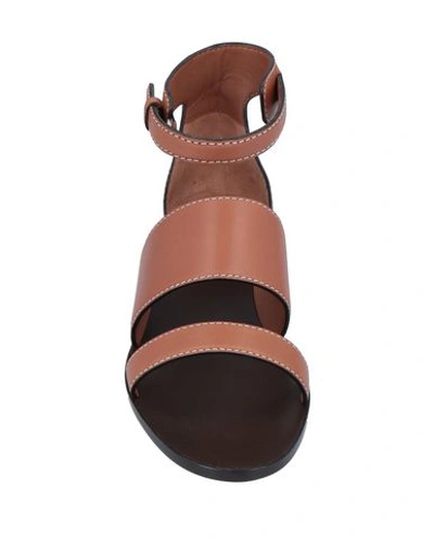 Shop Giorgio Armani Sandals In Tan
