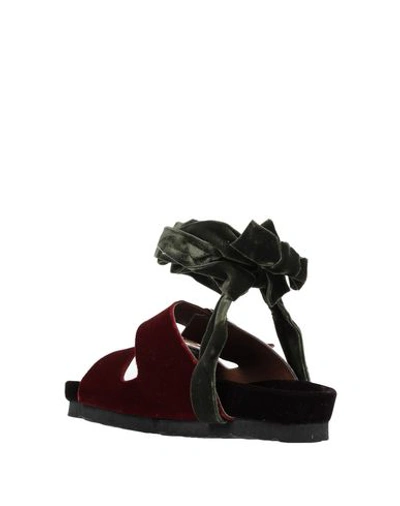 Shop Gia Couture Sandals In Maroon