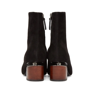 Shop Alexander Wang Black Suede Kirby Boots In 001 Black