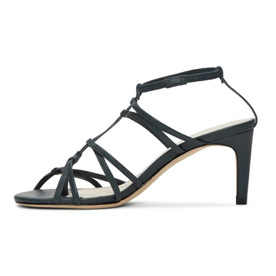 Shop Tibi Navy Gavin Sandals