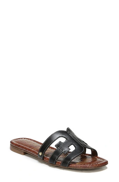 Shop Sam Edelman Bay Cutout Slide Sandal In Classic Nude Nappa Leather