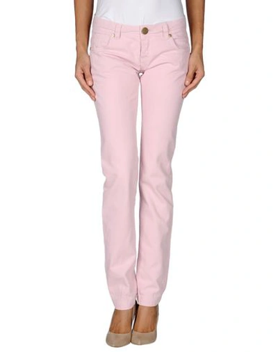 Shop Pinko Denim Pants In Pink