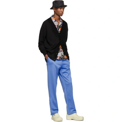 Shop Acne Studios Blue Drawstring Lounge Pants In Aqua Blue