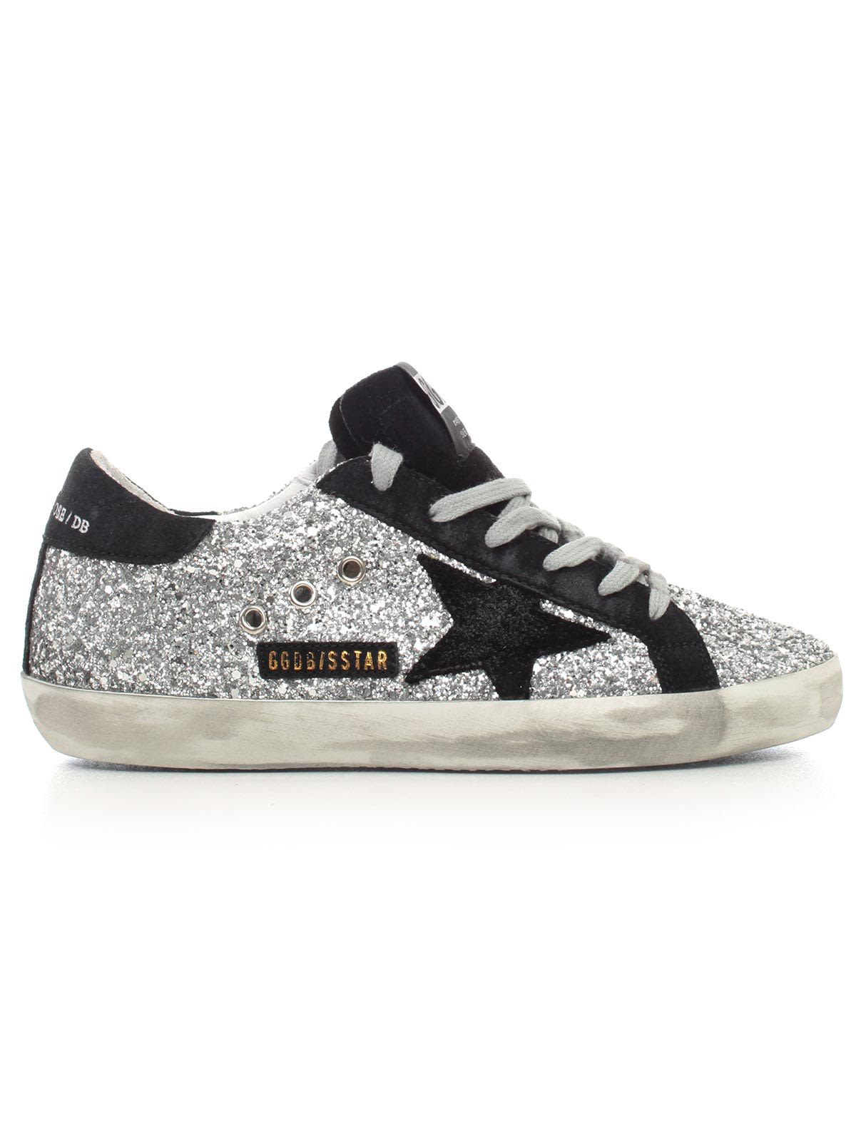 golden goose silver glitter superstar sneakers