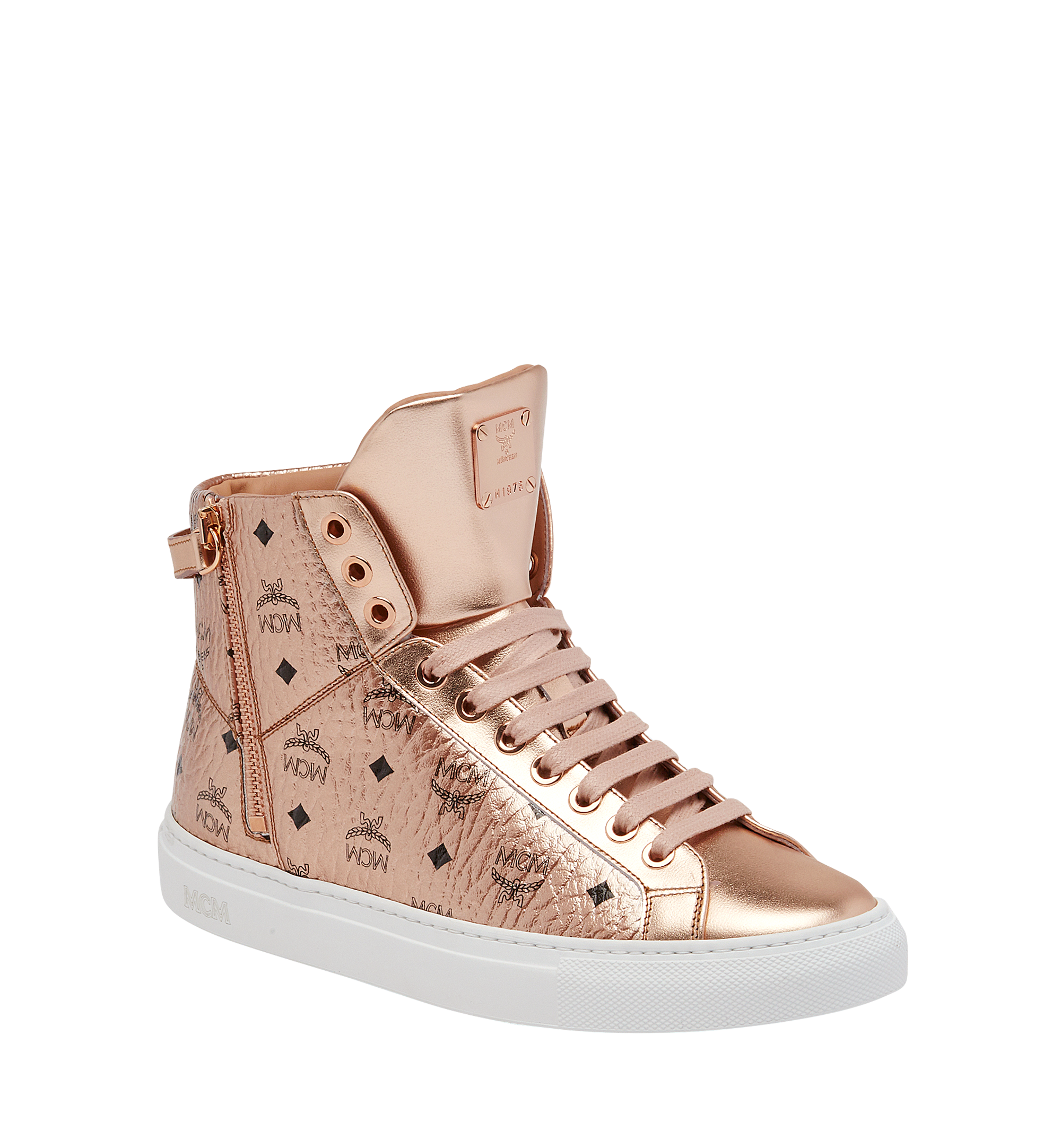 mcm platform sneakers