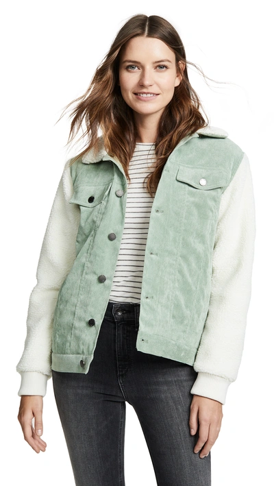 Shop The Fifth Label Philosophy Jacket In Sage/ivory