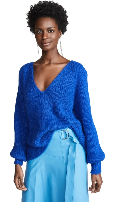Shop Eleven Six Tess Sweater In Cobalt