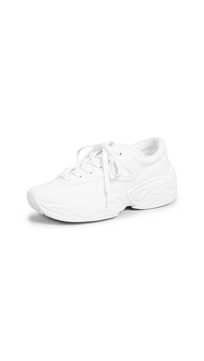 Shop Tretorn Nylite Fly Sneakers In White/white