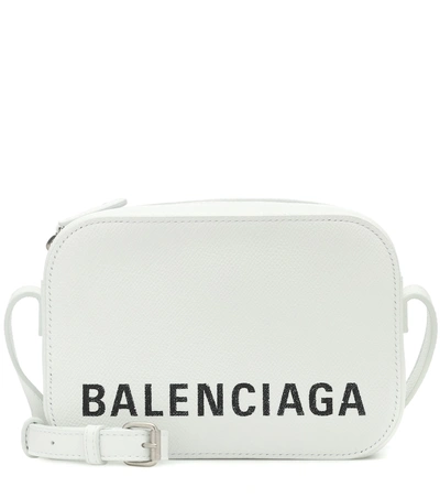 Shop Balenciaga Ville Camera Xs Leather Shoulder Bag In White