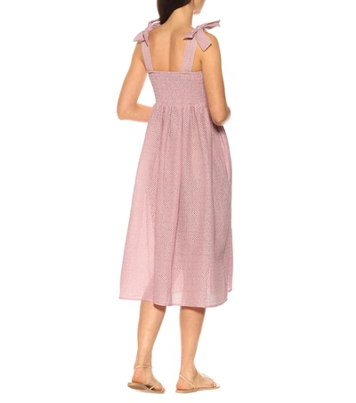 Shop Marysia Sicily Cotton Midi Dress In Pink