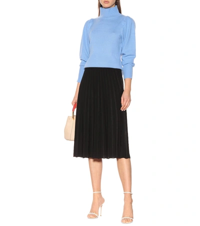 Shop Diane Von Furstenberg Laverna Pleated Skirt In Black