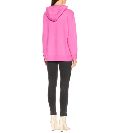 Shop Diane Von Furstenberg Wool And Cashmere Hoodie In Pink