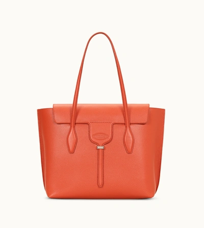 Shop Tod's Joy Bag Medium In Orange