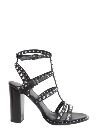 Shop Ash Lucy Studded Sandals In Black