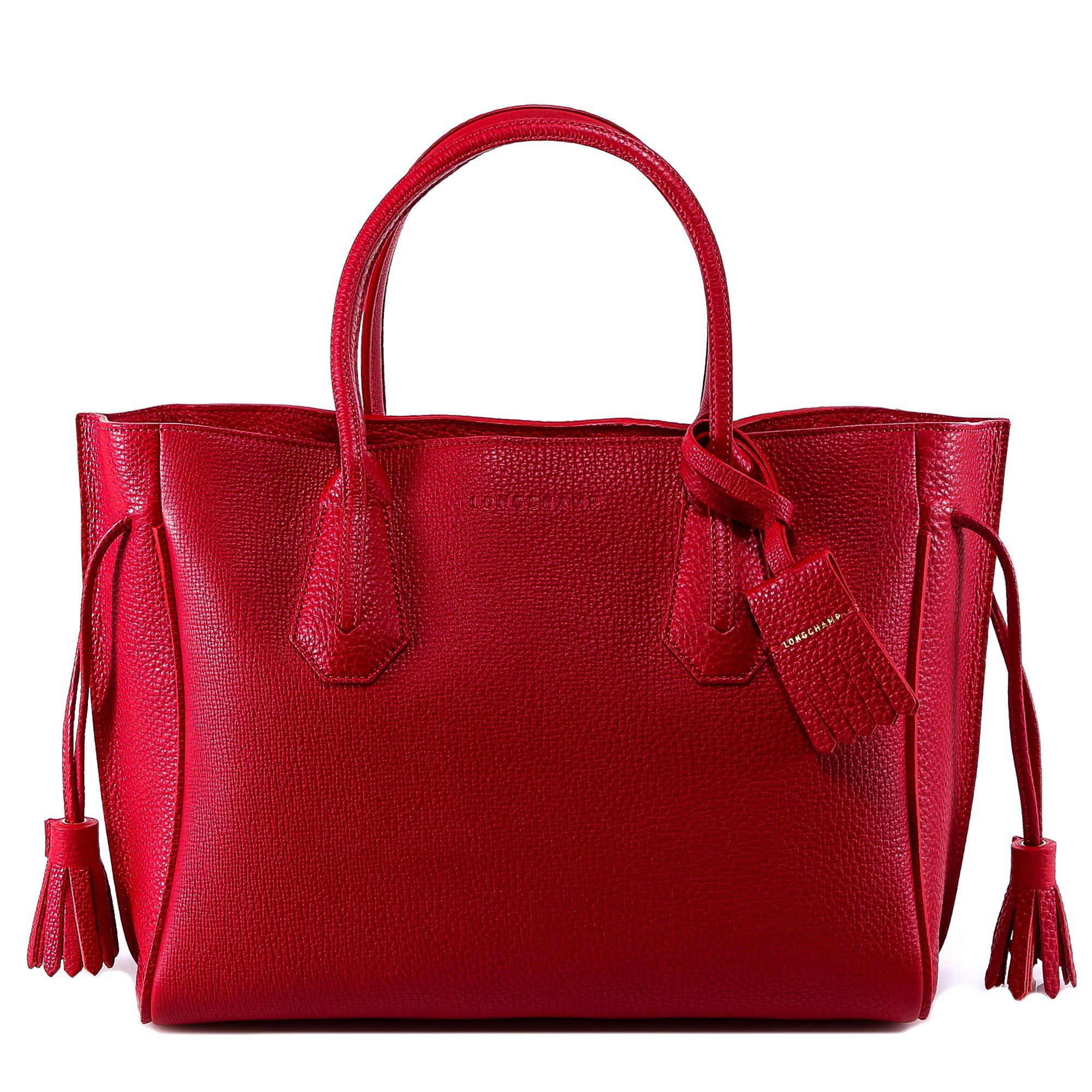 Longchamp Penelope M Tote Bag In Red 