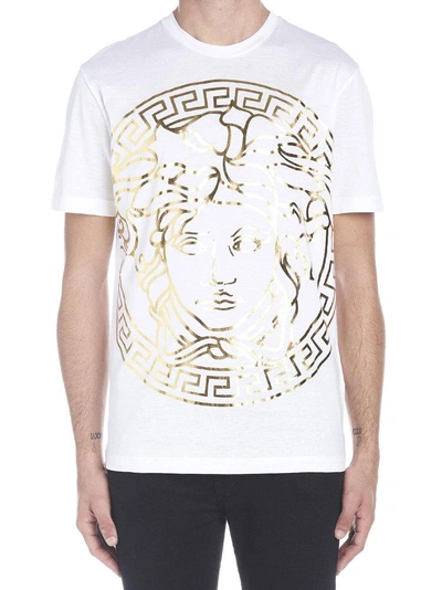 Shop Versace Medusa Head T In White