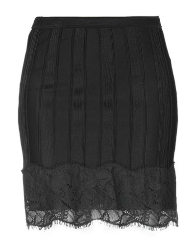 Shop Roberto Cavalli Knee Length Skirt In Black