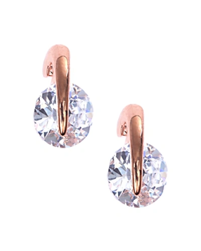 Shop Givenchy Prong Stud Earrings In Rose Gold