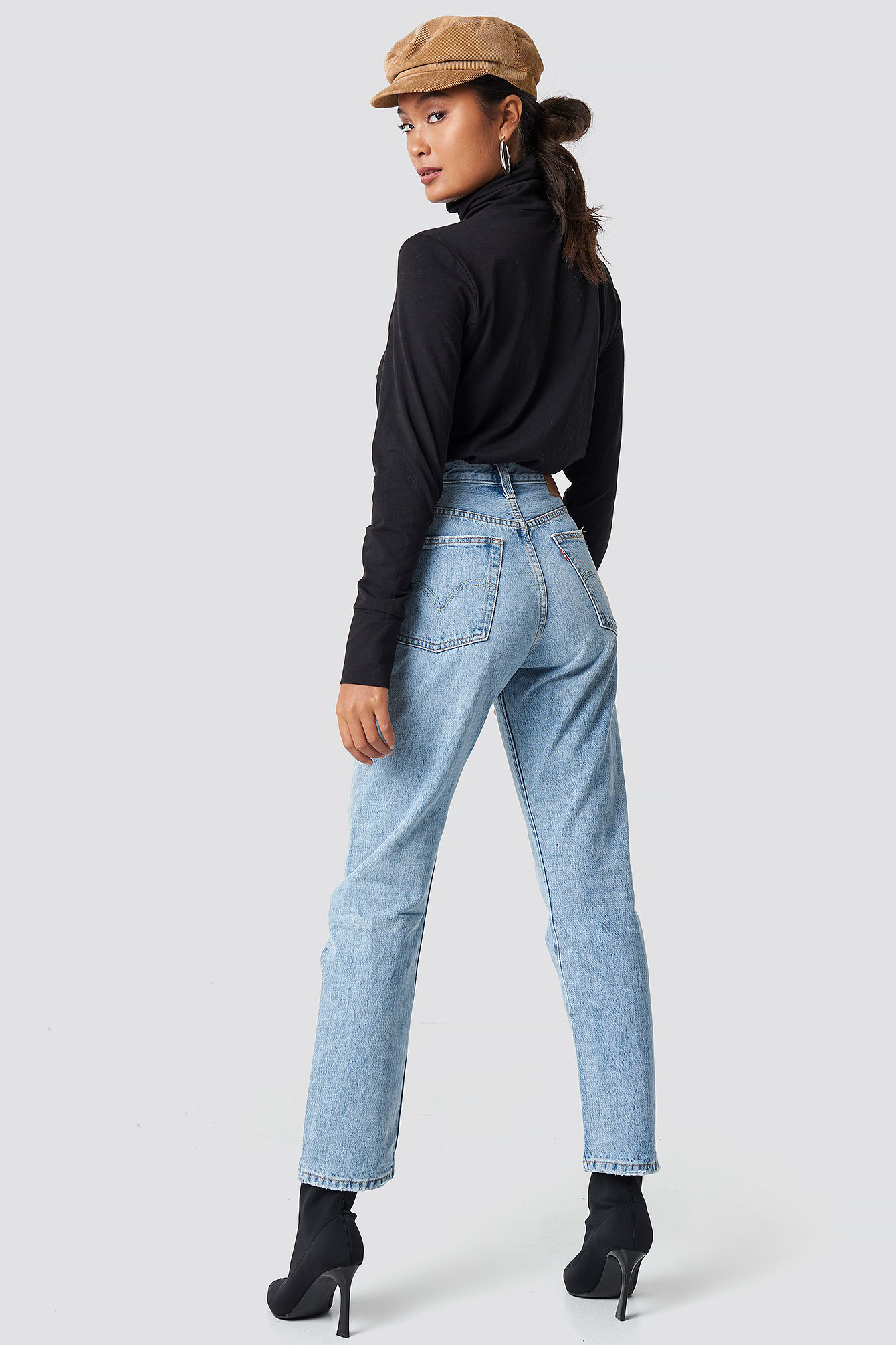 501 crop jeans blue