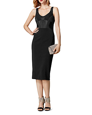 karen millen black corset dress