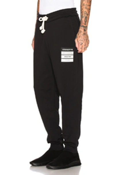 Shop Maison Margiela Stereotype Sweatpants In Black