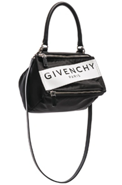 Shop Givenchy Paris Nylon Small Pandora Bag In Black